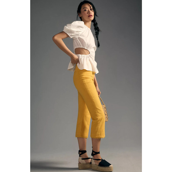 Anthropologie Tara Jarmon Peasi Trousers - New Size 10 - Picture 3 of 9